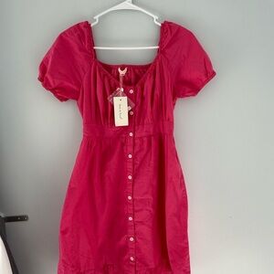 Hot pink Button-Down Dress